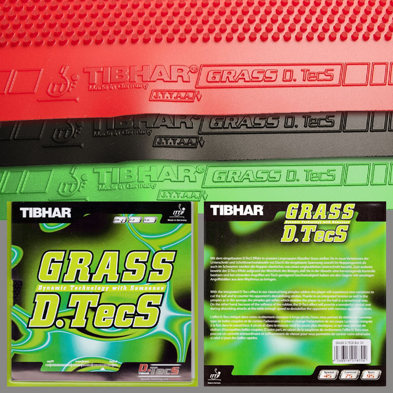 Table Tennis Club - TIBHAR Grass D.TecS Table Tennis Rubber