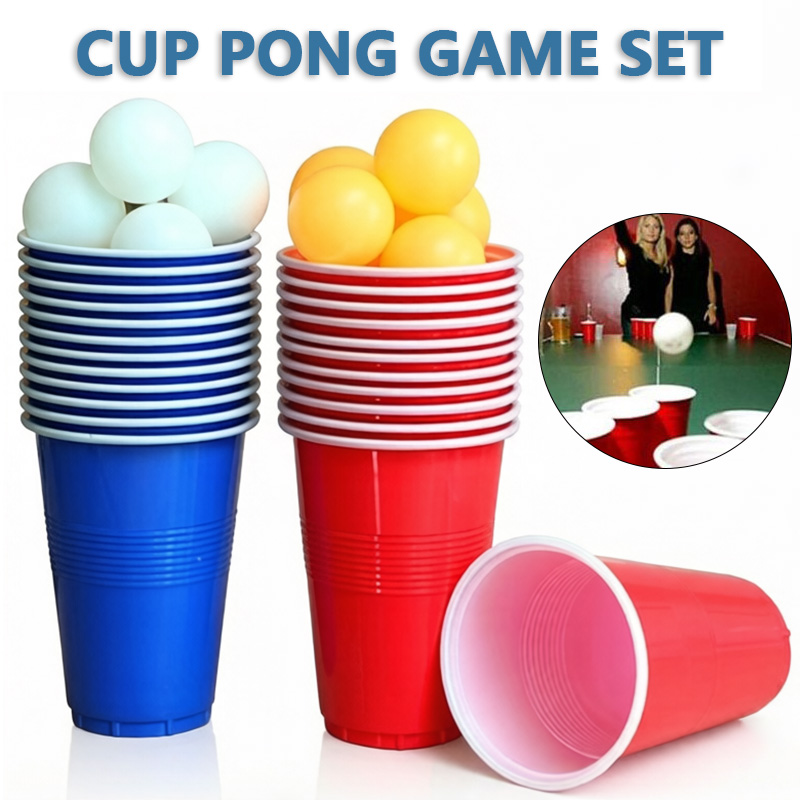 Table Tennis Kit - Beer Pong Game Set & Party