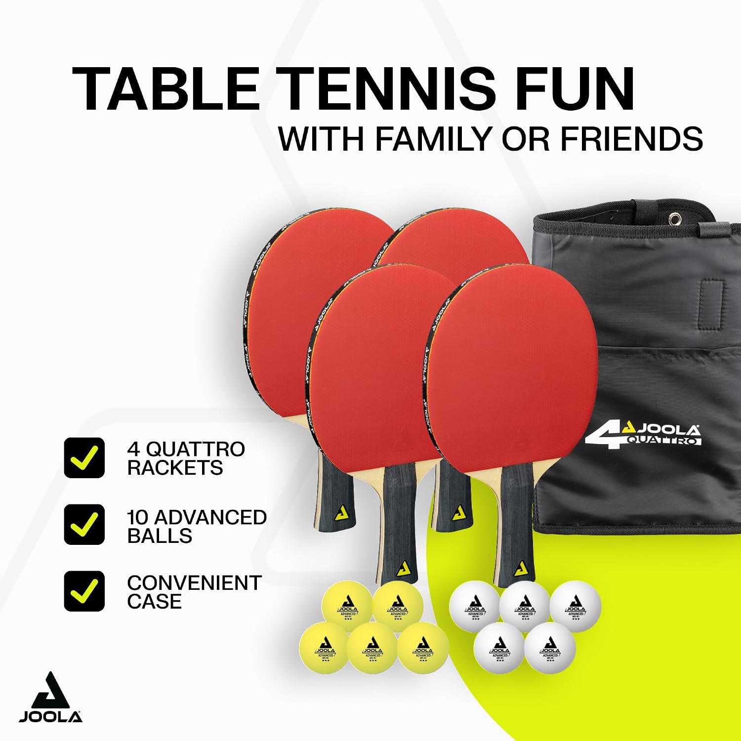 4-Paddle Table Tennis Set with - Table Tennis Reference 评论和价格