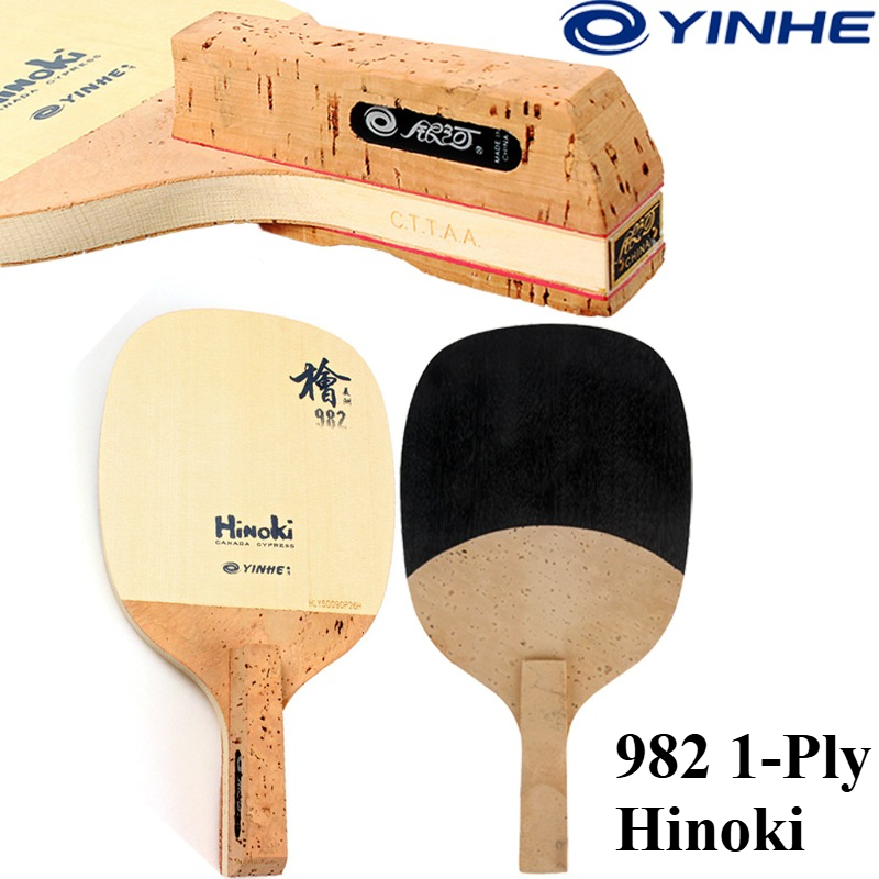 YINHE 982 1-Ply Solid Hinoki T - Table Tennis Paddles 评论和价格