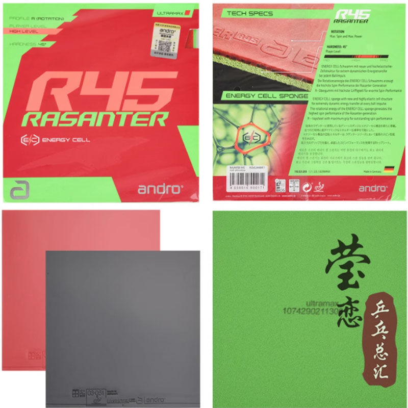 Andro Rasanter R45 47 50 C45 4 - Table Tennis Club 评论和价格