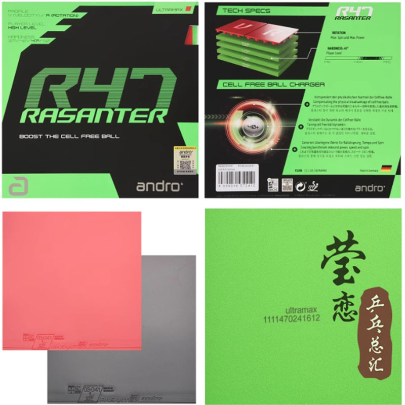Andro Rasanter R45 47 50 C45 4 - Table Tennis Club 评论和价格